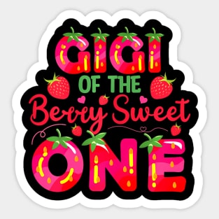 Gigi Of The Sweet One Berry First Birthday Bday Girl Sticker